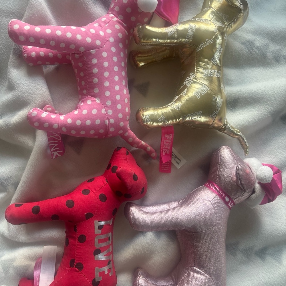 Victoria's Secret PINK Dog Plush Set